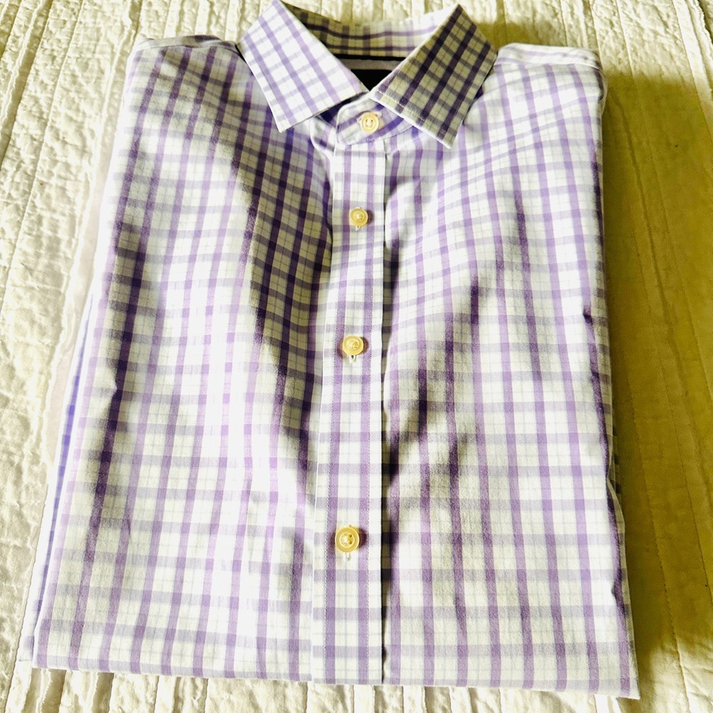 Banana Republic Men’s Non-Iron Long Sleeve Button Down Dress Shirt Size Large
